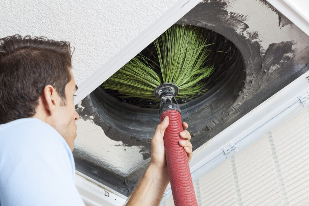 How often should duct work be cleaned?